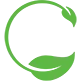 A green circular arrow forming almost a complete circle, with the ends pointing toward each other, overlaid on a gray puzzle piece.